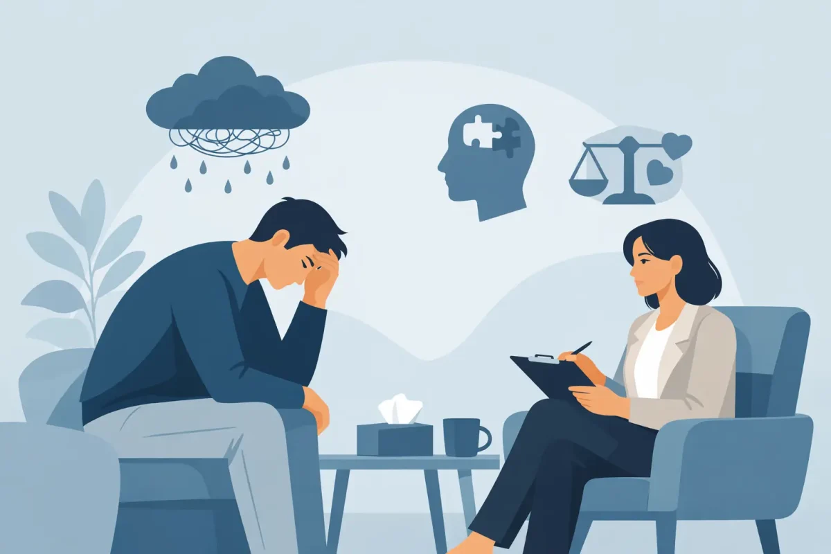 Psykolog ved depression hos voksne